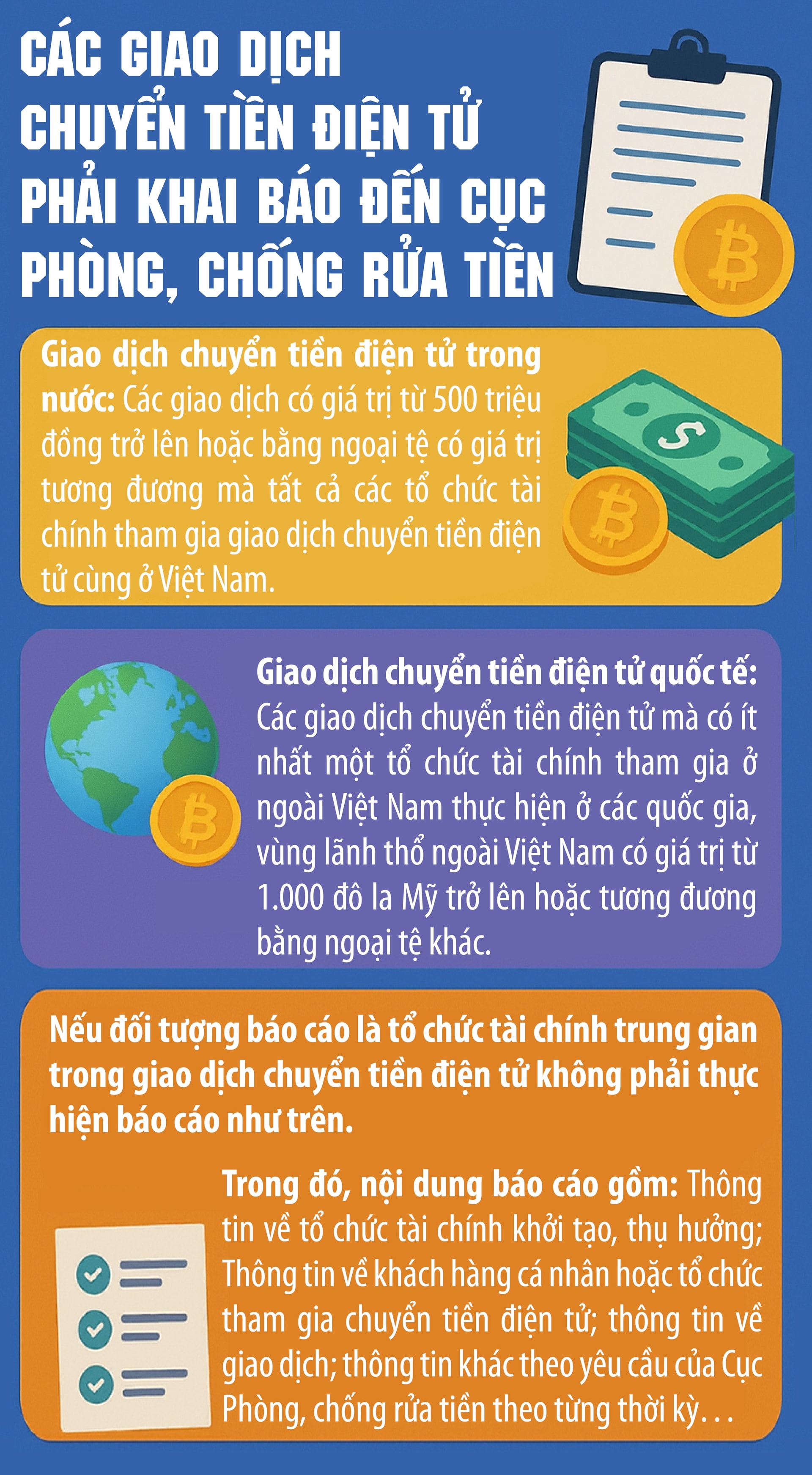 Chuyển tiền từ 500 triệu đồng trở lên phải báo cáo Cục Phòng, chống rửa tiền- Ảnh 1.