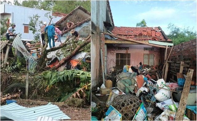 Đà Nẵng: 77 ngôi nhà bị tốc mái, cây xanh gãy đổ do bão số 13- Ảnh 3. Đà Nẵng: 77 ngôi nhà bị tốc mái, cây xanh gãy đổ do bão số 13- Ảnh 3.
