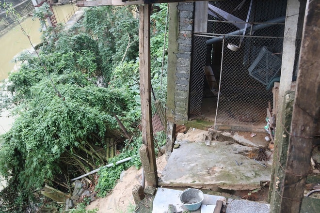 Sạt lở áp sát khu dân cư ở Nghệ An sau hai cơn bão lớn- Ảnh 6.