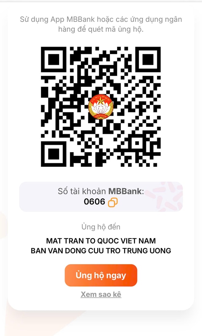 Cách ủng hộ đồng bào bị lũ lụt trên ứng dụng VNeID- Ảnh 3. Cách ủng hộ đồng bào bị lũ lụt trên ứng dụng VNeID- Ảnh 3.