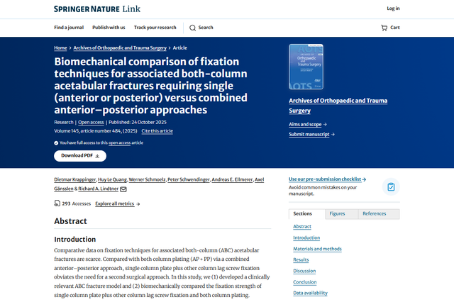 BVĐK Hồng Ngọc hợp tác quốc tế công bố nghiên cứu phẫu thuật kết hợp xương ổ cối trên thư viện y khoa danh tiếng thế giới- Ảnh 1. BVĐK Hồng Ngọc hợp tác quốc tế công bố nghiên cứu phẫu thuật kết hợp xương ổ cối trên thư viện y khoa danh tiếng thế giới- Ảnh 1.