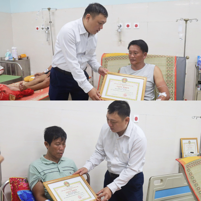 Vụ cứu người sau đó bị trôi dạt trên biển 2 ngày: Tặng Giấy khen cho 3 cá nhân- Ảnh 1.