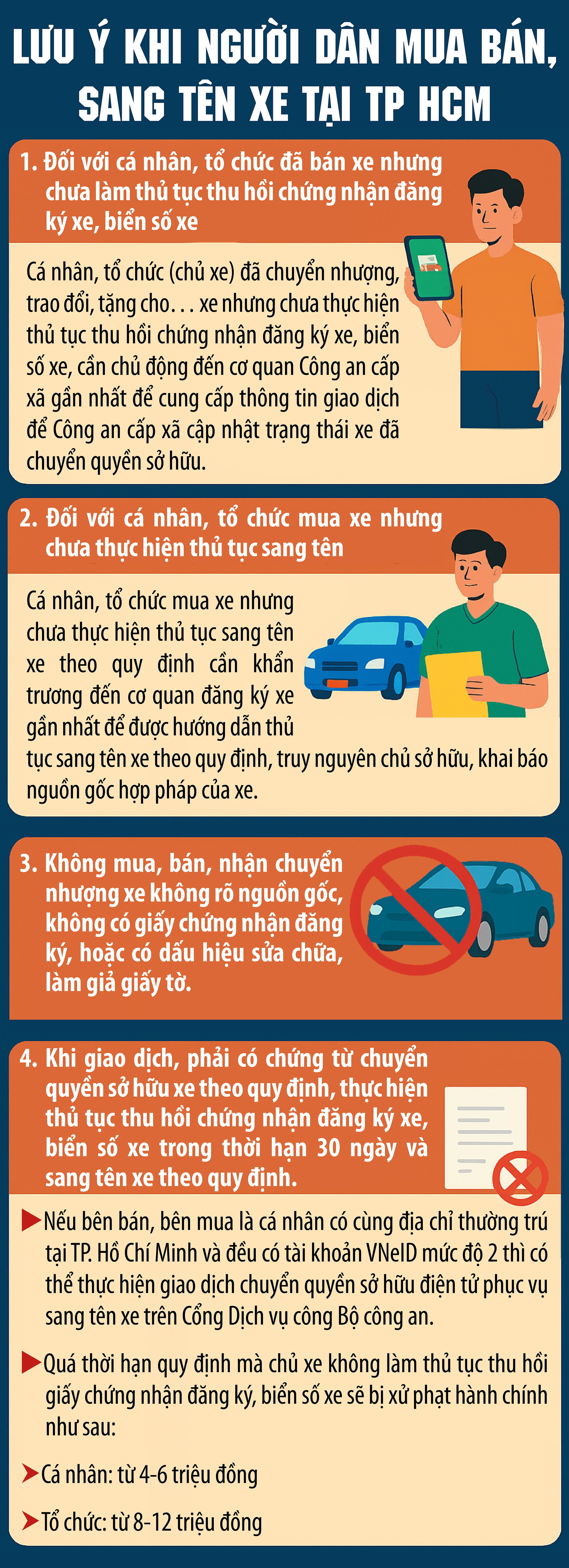 Lưu ý quan trọng khi người dân mua bán, sang tên xe- Ảnh 1.