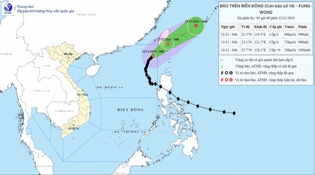 Bão số 14 suy yếu dần, không khí lạnh mạnh sắp tràn về miền Bắc- Ảnh 2.