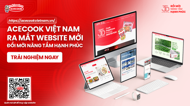 Acecook Việt Nam ra mắt website mới nhân dịp kỷ niệm 30 năm ngày bán hàng đầu tiên- Ảnh 1.