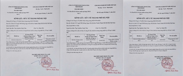 Dược Medypharm tự thu hồi 3 số công bố sản phẩm- Ảnh 2.