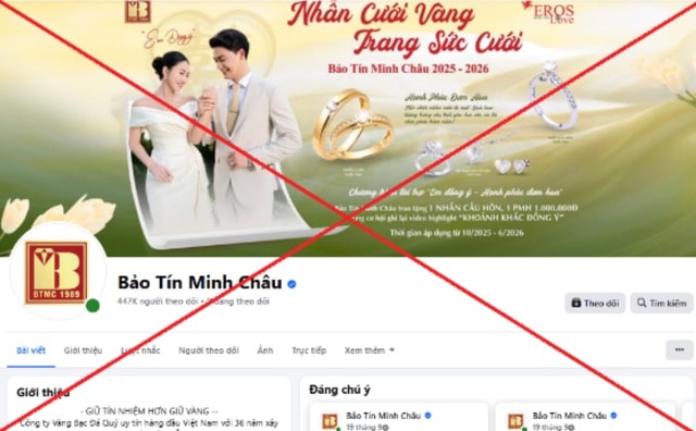 Công an Hà Nội cảnh báo fanpage giả mạo Bảo Tín Minh Châu- Ảnh 1. Công an Hà Nội cảnh báo fanpage giả mạo Bảo Tín Minh Châu- Ảnh 1.