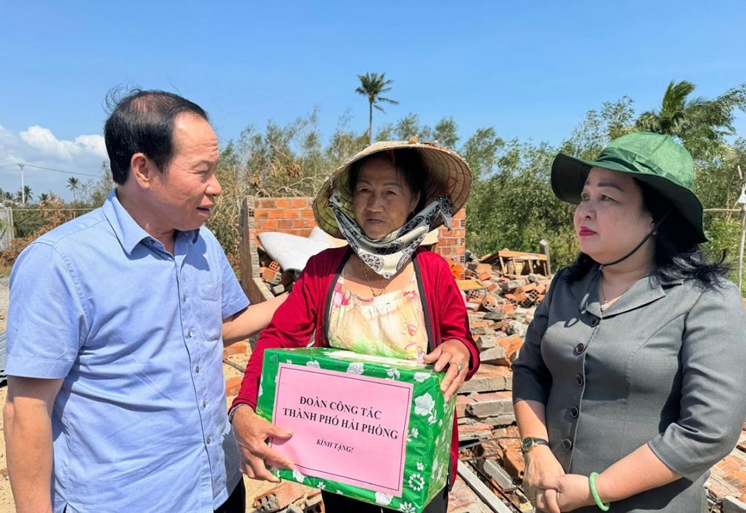 Hải Phòng hỗ trợ người dân Đắc Lắk, Gia Lai khắc phục hậu quả bão số 13- Ảnh 1.