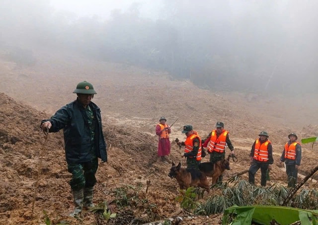 Đội mưa, lội bùn tìm 3 người mất tích trong vụ sạt lở kinh hoàng ở vùng cao Đà Nẵng- Ảnh 5. Đội mưa, lội bùn tìm 3 người mất tích trong vụ sạt lở kinh hoàng ở vùng cao Đà Nẵng- Ảnh 5.