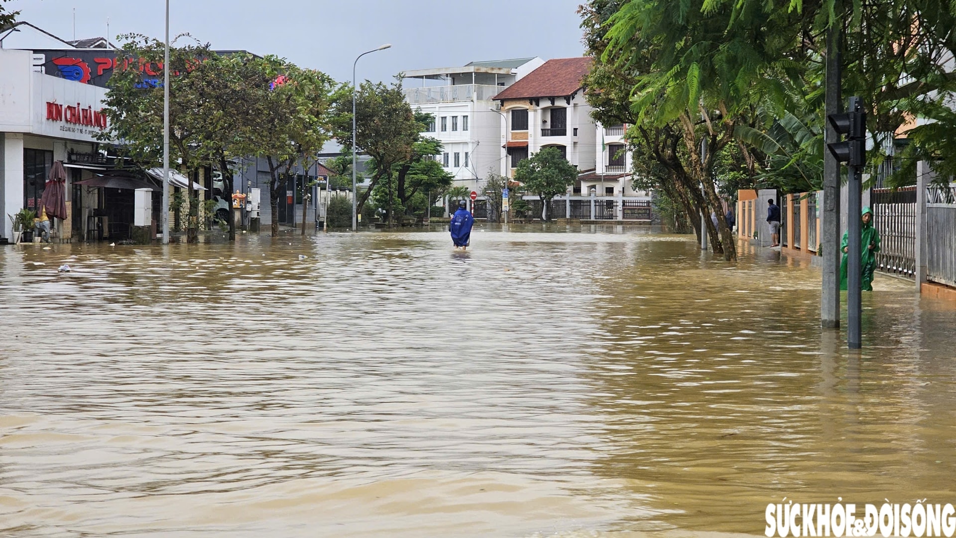 Huế lại ngập, người dân hối hả đưa ô tô, xe máy lên cao phòng lũ lần 4- Ảnh 5.
