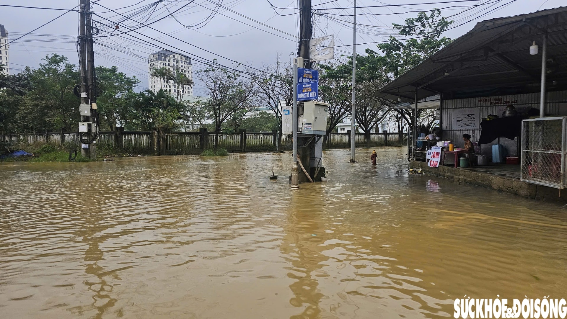 Huế lại ngập, người dân hối hả đưa ô tô, xe máy lên cao phòng lũ lần 4- Ảnh 7.