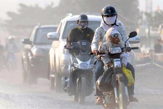 Sáng nay Hà Nội ô nhiễm không khí nghiêm trọng - Ảnh 2.