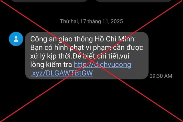 Sự thật sau tin nhắn thông báo 'phạt nguội' kèm đường link lạ- Ảnh 2.