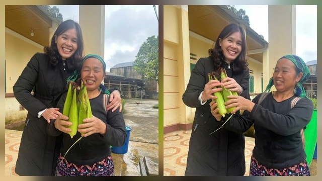 Phụ huynh, học sinh vùng cao mang ngô tặng cô giáo để tri ân ngày 20/11- Ảnh 2.