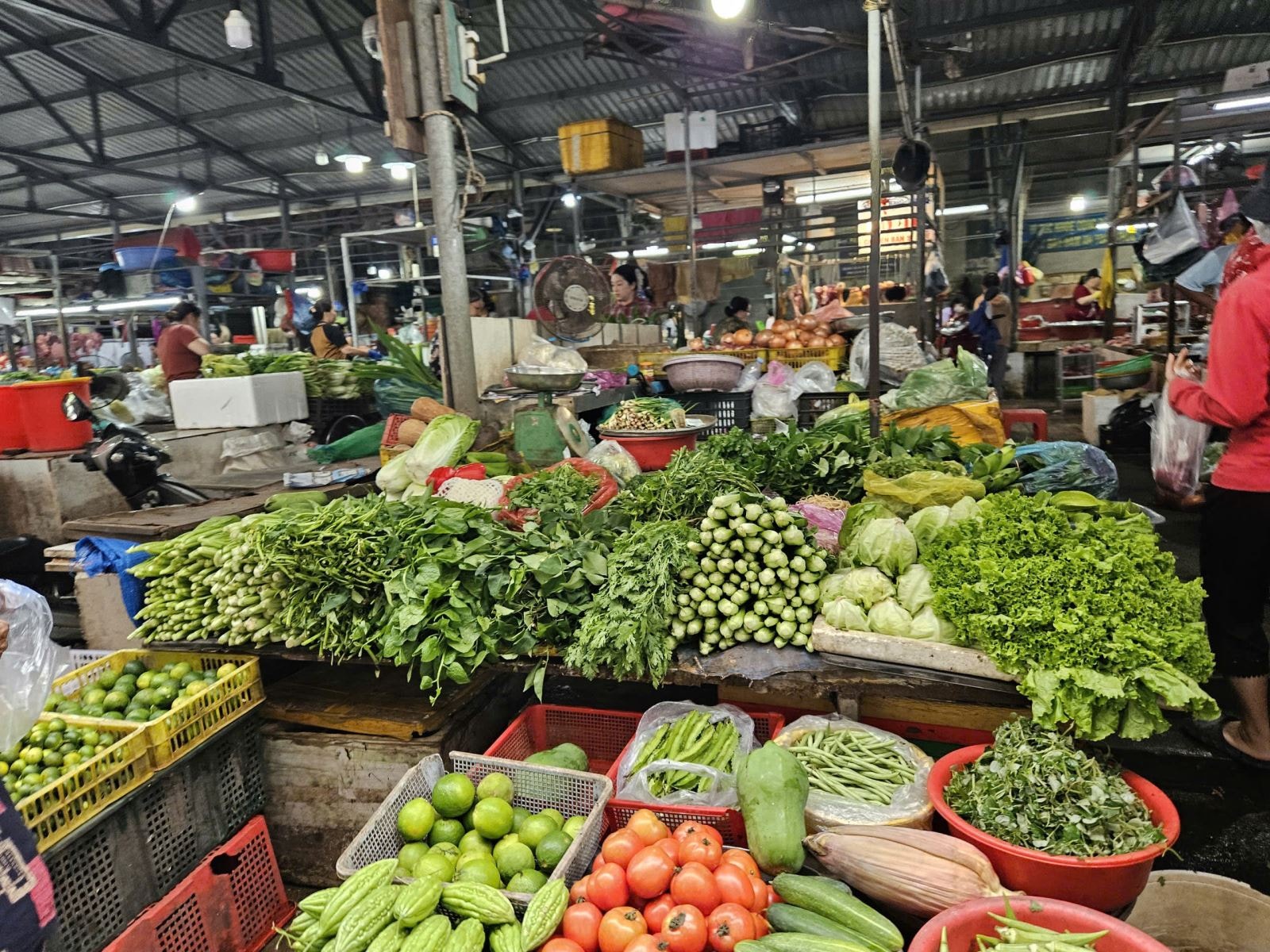 Nguồn hàng hoá phục vụ miền Trung dần ổn định, giá rau tại TP Hồ Chí Minh tăng mạnh- Ảnh 7.