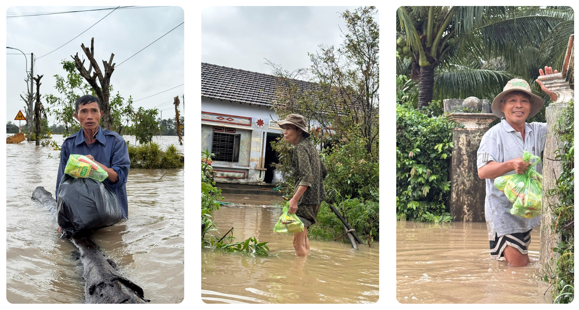 Mang bếp lửa vào ‘tâm lũ’, trao những hộp cơm nóng đến bà con vùng ngập- Ảnh 11.