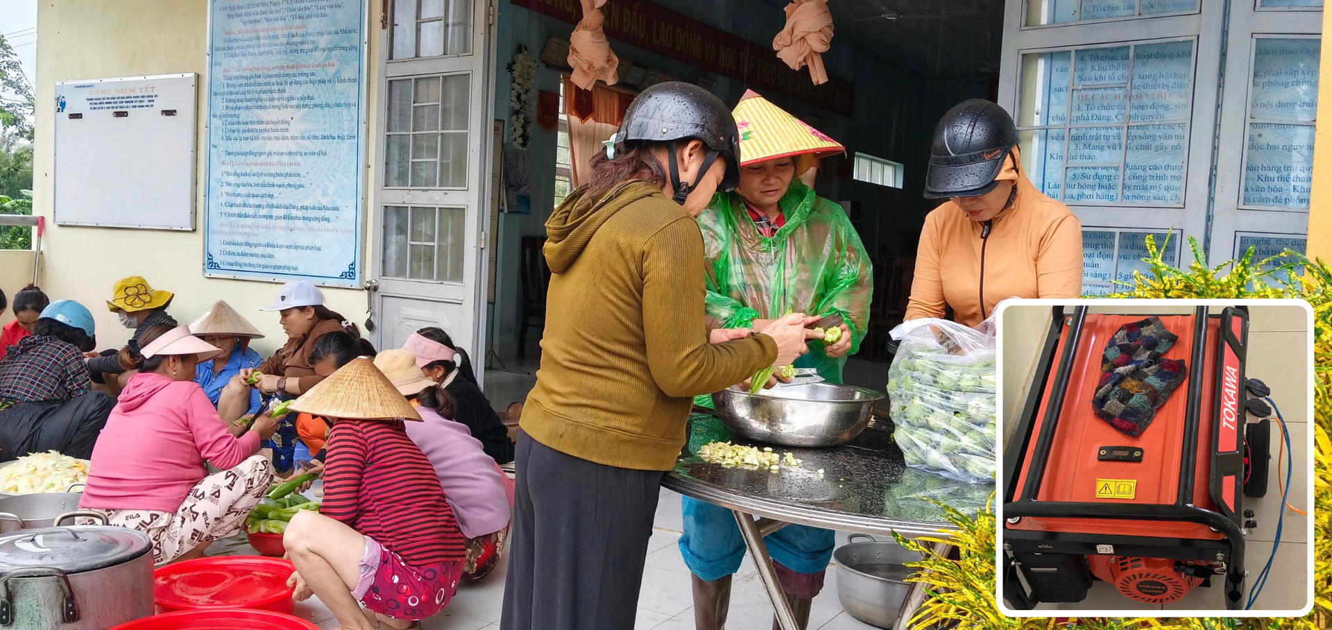 Mang bếp lửa vào ‘tâm lũ’, trao những hộp cơm nóng đến bà con vùng ngập- Ảnh 3.