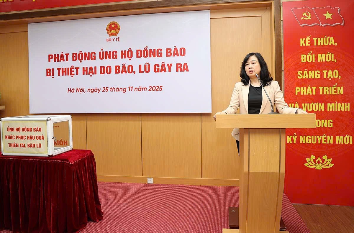 Bộ Y tế phát động ủng hộ đồng bào miền Trung, Tây Nguyên bị thiệt hại do bão, lũ - Ảnh 2.