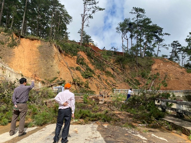Viện Hàn lâm Khoa học và Công nghệ Việt Nam cử chuyên gia hỗ trợ Lâm Đồng khảo sát sạt lở- Ảnh 2.