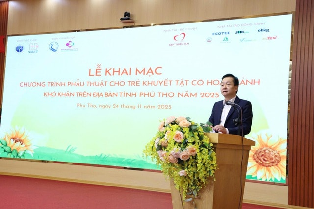 Phẫu thuật miễn phí cho hàng trăm trẻ khuyết tật ở Phú Thọ- Ảnh 1. Phẫu thuật miễn phí cho hàng trăm trẻ khuyết tật ở Phú Thọ- Ảnh 1.