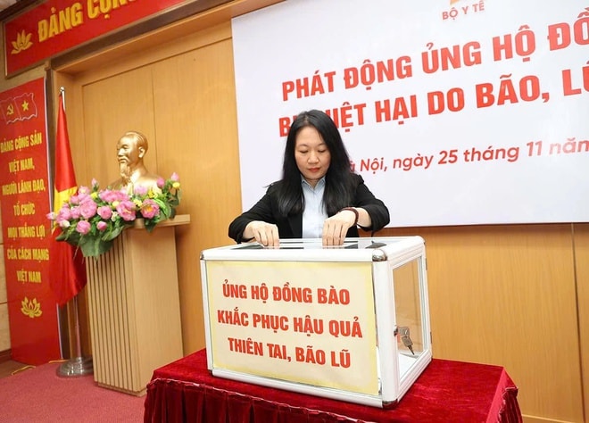 Bộ Y tế phát động ủng hộ đồng bào miền Trung, Tây Nguyên bị thiệt hại do bão, lũ - Ảnh 6.
