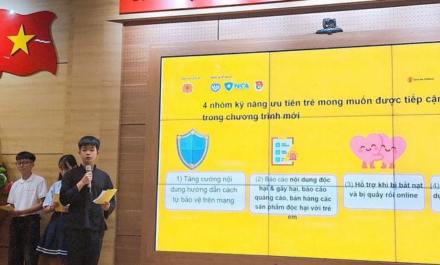 Hơn 2.700 trẻ em tham gia đóng góp xây dựng Chương trình bảo vệ trẻ em trên môi trường mạng- Ảnh 2.