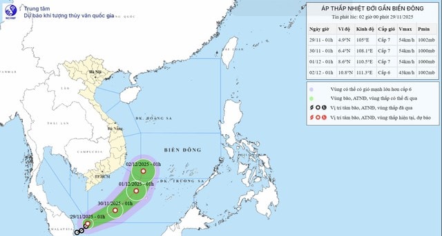 Chuyên gia: Đường đi kỳ lạ của áp thấp nhiệt đới trên Biển Đông là chưa từng được ghi nhận- Ảnh 2.