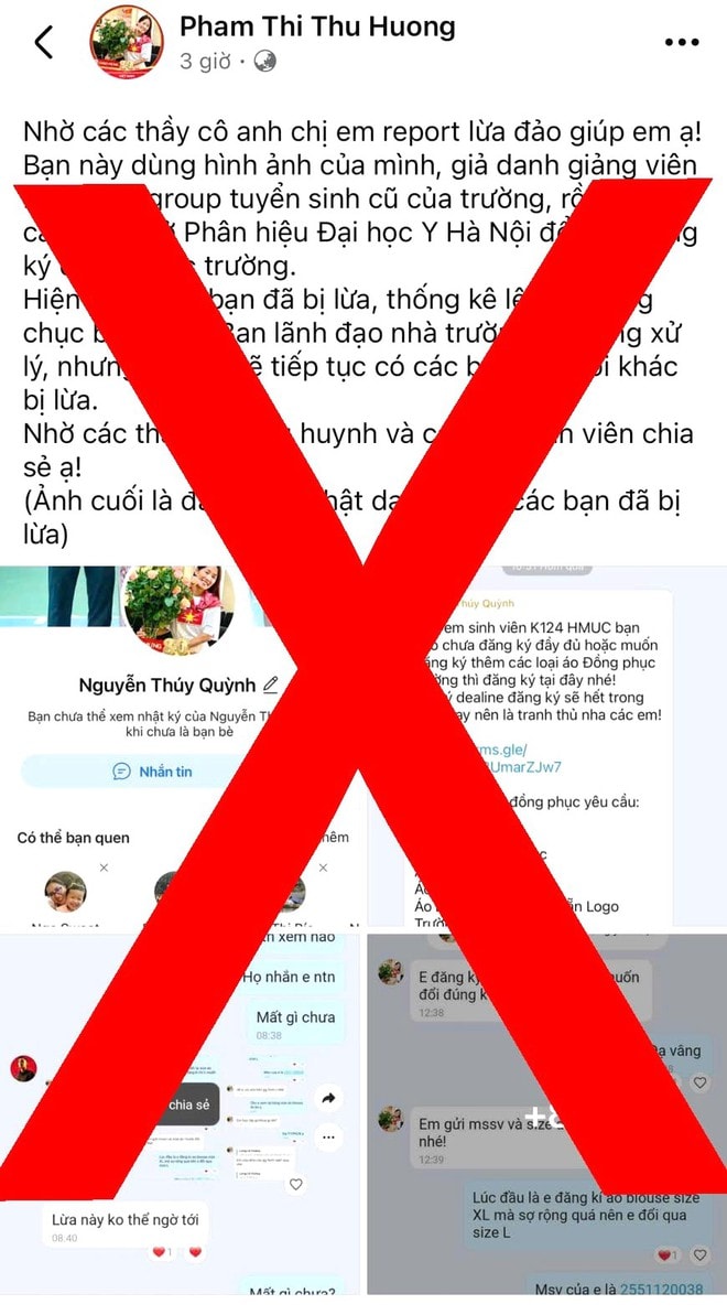 Đại học Y Hà Nội cảnh báo về tình trạng giả mạo, trục lợi- Ảnh 2.