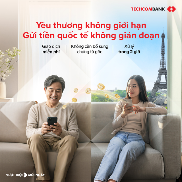 Techcombank xây dựng hệ sinh thái nhận và chuyển tiền quốc tế toàn diện- Ảnh 1. Techcombank xây dựng hệ sinh thái nhận và chuyển tiền quốc tế toàn diện- Ảnh 1.