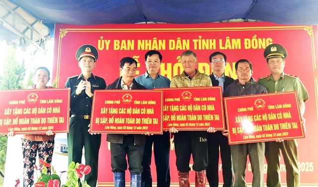 Khởi động 'Chiến dịch Quang Trung' hỗ trợ xây dựng nhà ở cho người dân vùng lũ Lâm Đồng- Ảnh 2.