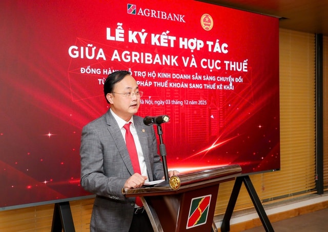 Agribank và Cục Thuế ký kết hợp tác, đồng hành hỗ trợ hộ kinh doanh sẵn sàng chuyển đổi từ phương pháp thuế khoán sang thuế kê khai- Ảnh 2.