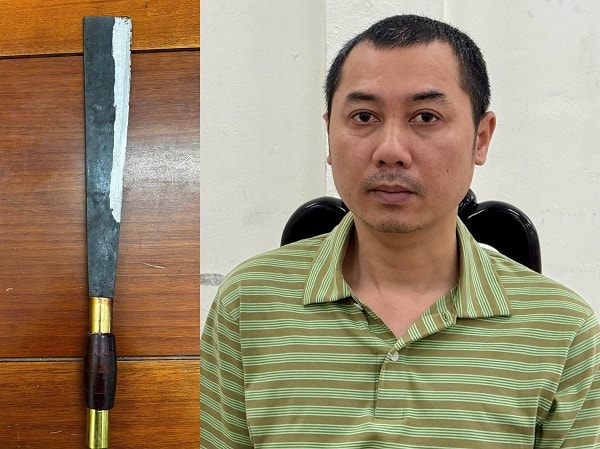 Bắt đối tượng mang dao phục kích, tấn công chị họ vì mâu thuẫn mua bán đất- Ảnh 2.