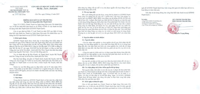 Nhiều vi phạm tại Quỹ Tín dụng Nhân dân Thạnh Quới- Ảnh 2. Nhiều vi phạm tại Quỹ Tín dụng Nhân dân Thạnh Quới- Ảnh 2.