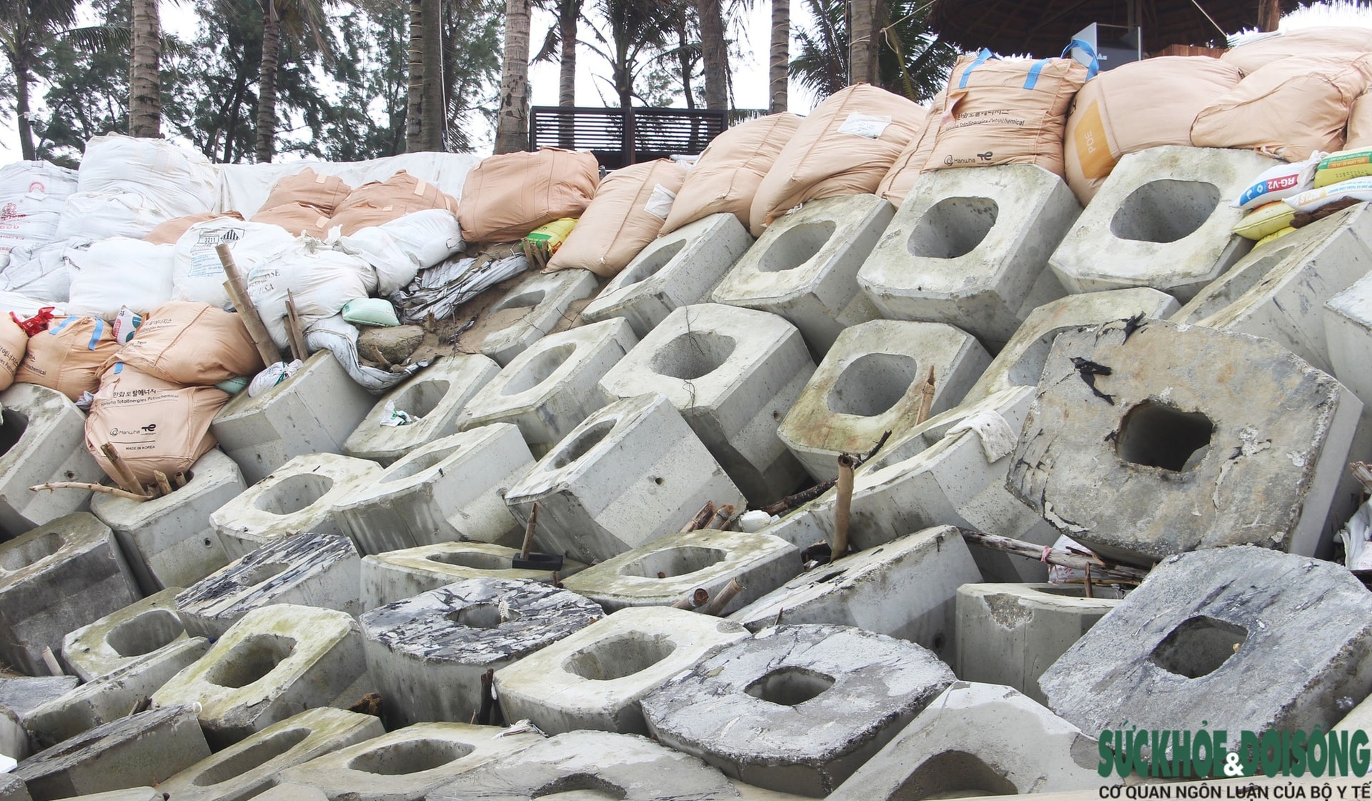 Cận cảnh bờ biển bị sóng dữ xé toạc, đe dọa 'nuốt' hàng loạt công trình- Ảnh 9.