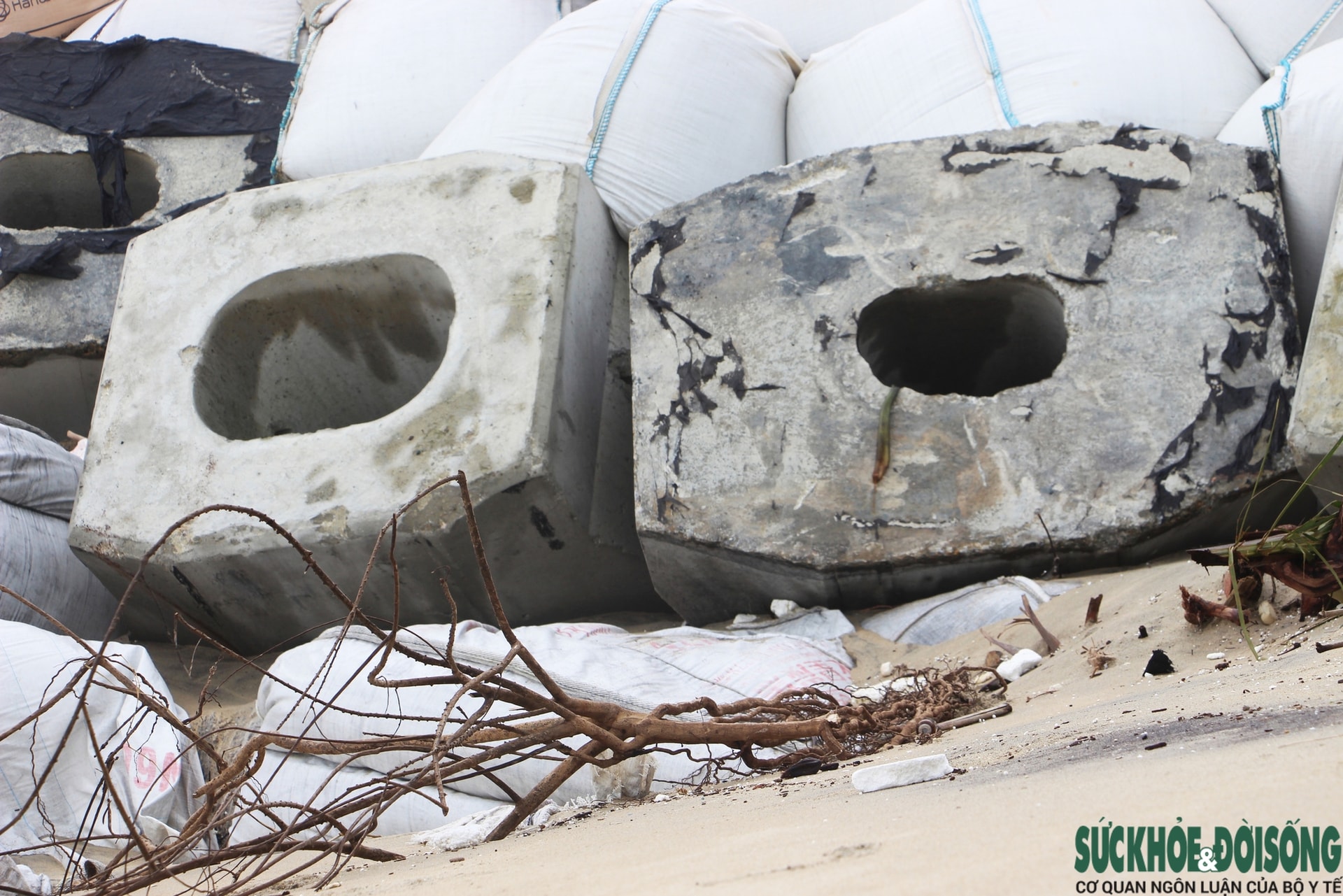 Cận cảnh bờ biển bị sóng dữ xé toạc, đe dọa 'nuốt' hàng loạt công trình- Ảnh 10.