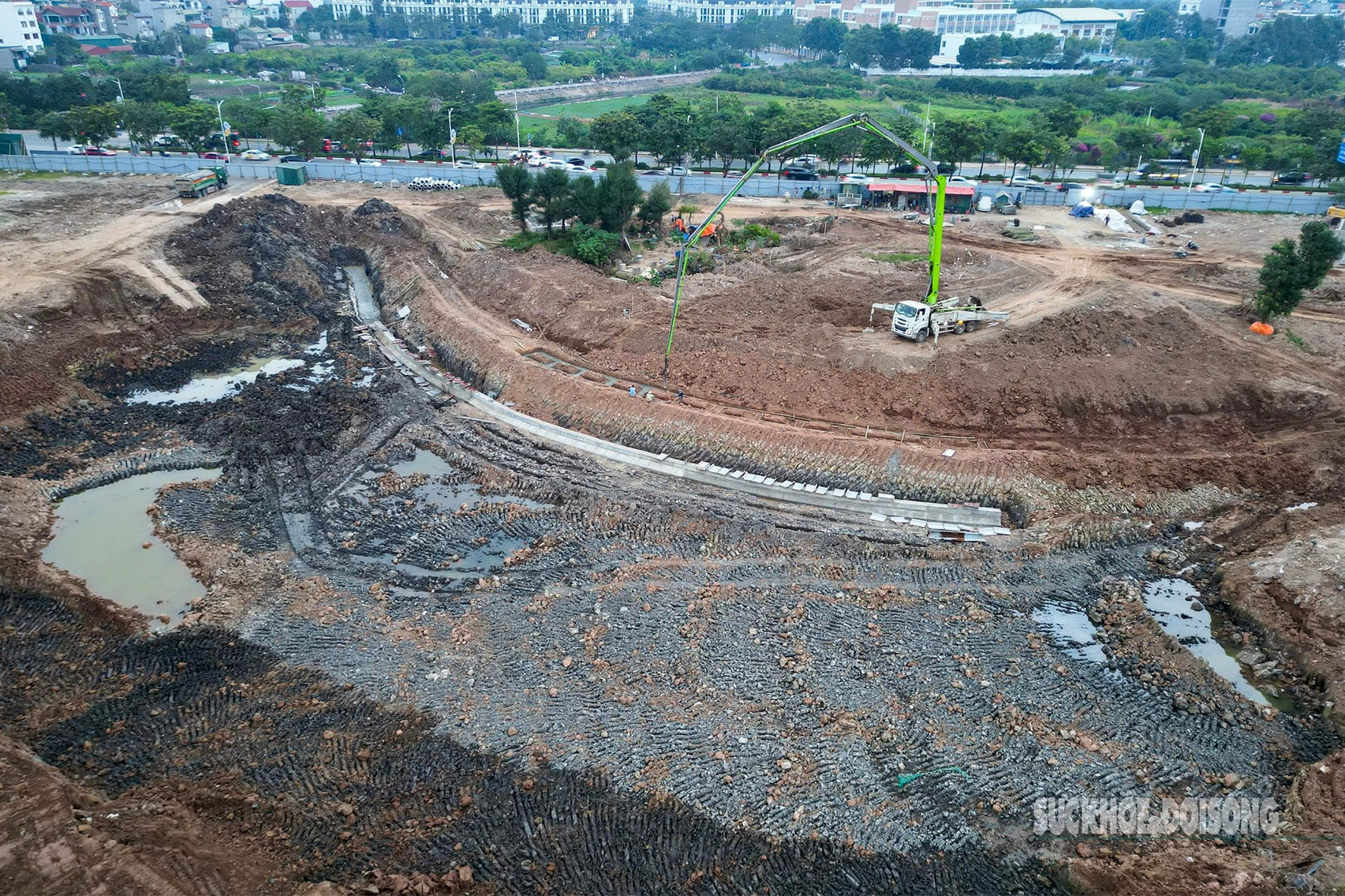 Hồ điều hòa hơn 30ha giữa Thủ đô bước vào giai đoạn thi công tăng tốc- Ảnh 6.