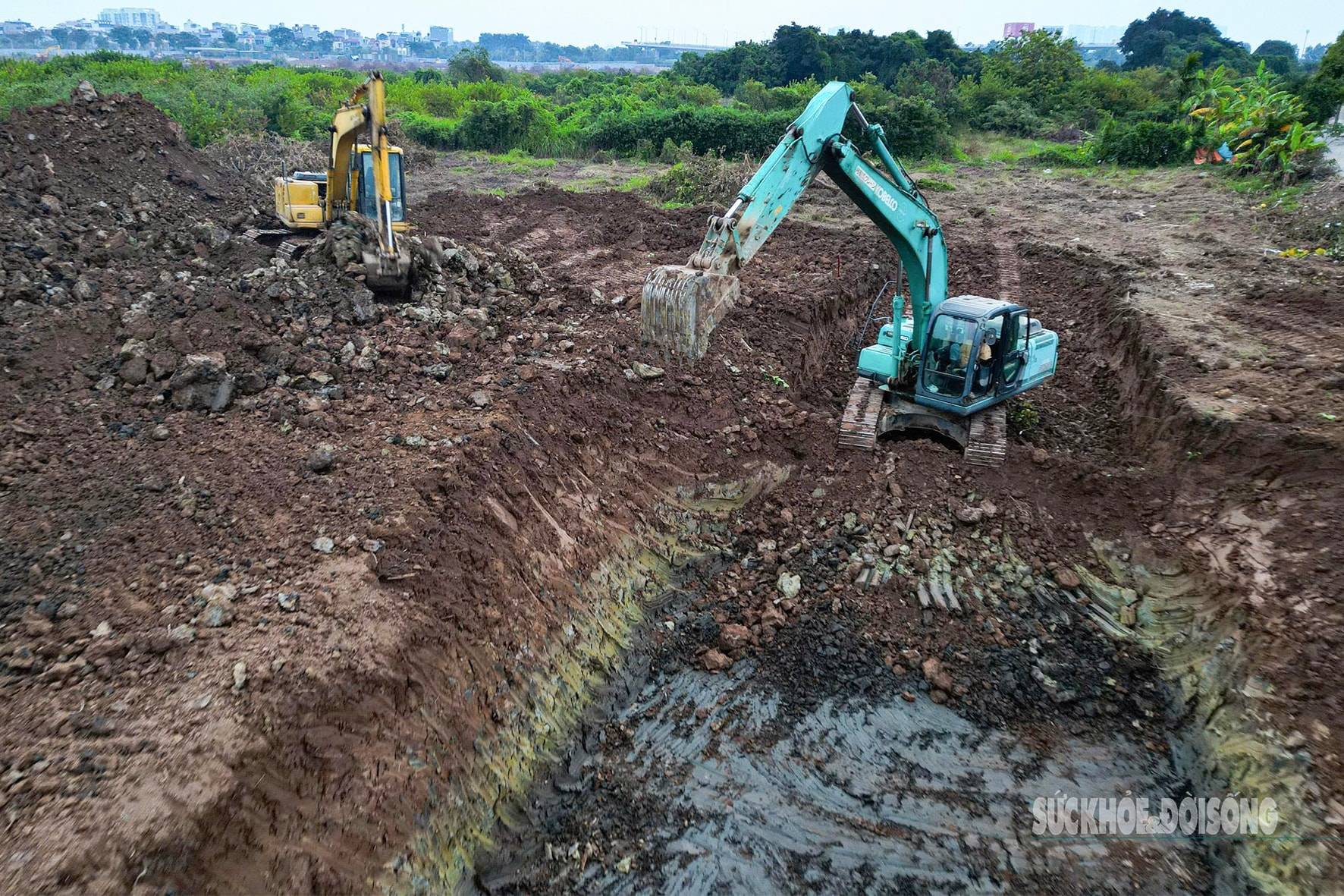 Hồ điều hòa hơn 30ha giữa Thủ đô bước vào giai đoạn thi công tăng tốc- Ảnh 3.