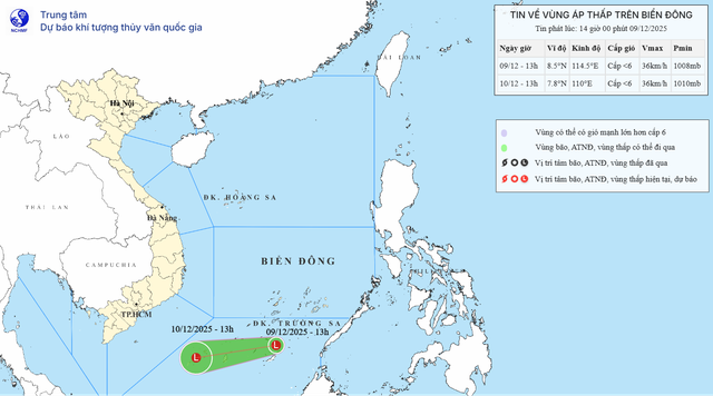 Biển Đông lại xuất hiện vùng áp thấp lạ thường- Ảnh 1. Biển Đông lại xuất hiện vùng áp thấp lạ thường- Ảnh 1.