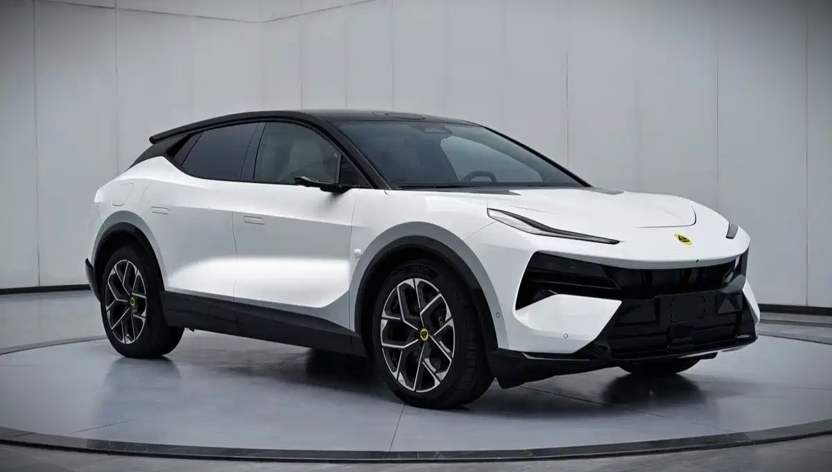 Lưới tản nhiệt phía trước và đèn pha thể hiện ngôn ngữ thiết kế SUV hiện tại của Lotus. (Ảnh: MIIT)