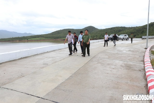 Đã khắc phục sự cố nứt mặt đập, thấm nước tại hồ Sông Than- Ảnh 1.