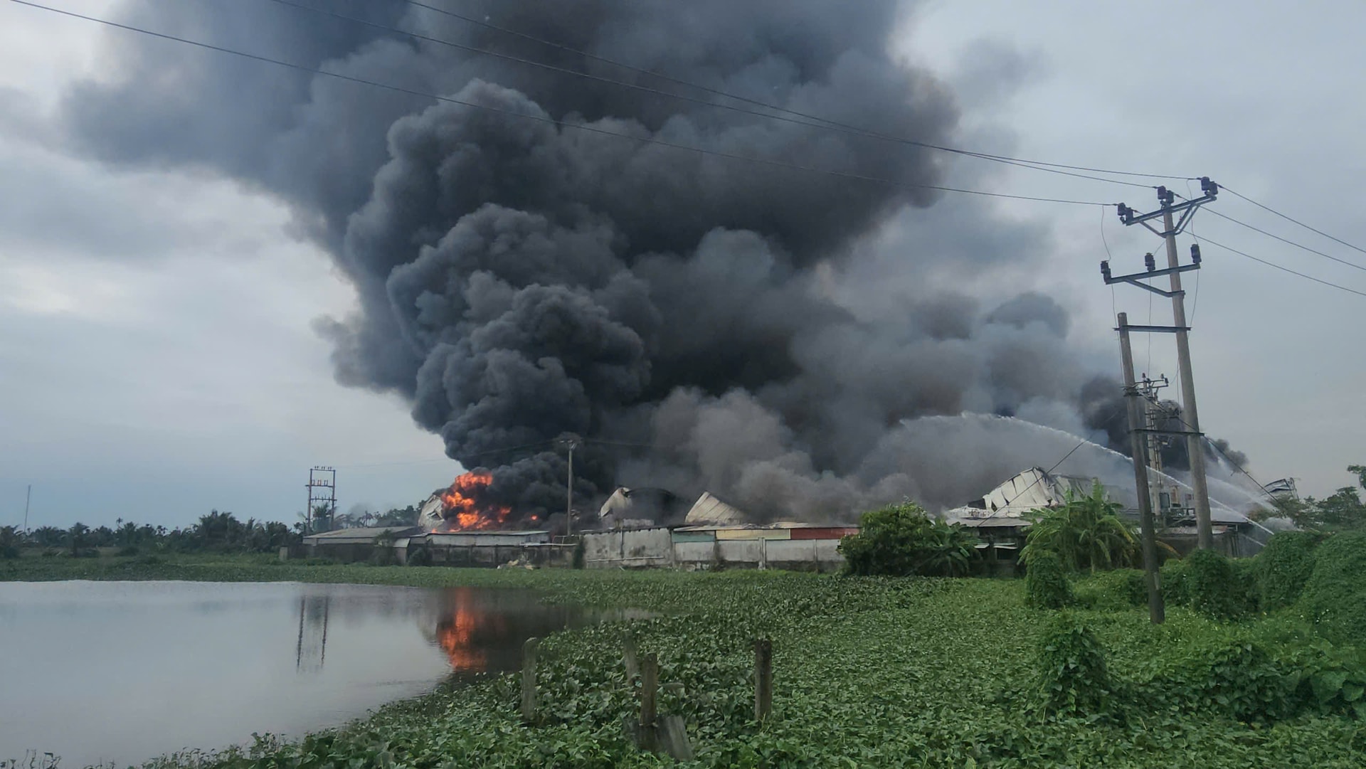 Cháy xưởng sản xuất giày da 12.000 m2 ở Hải Phòng- Ảnh 3.