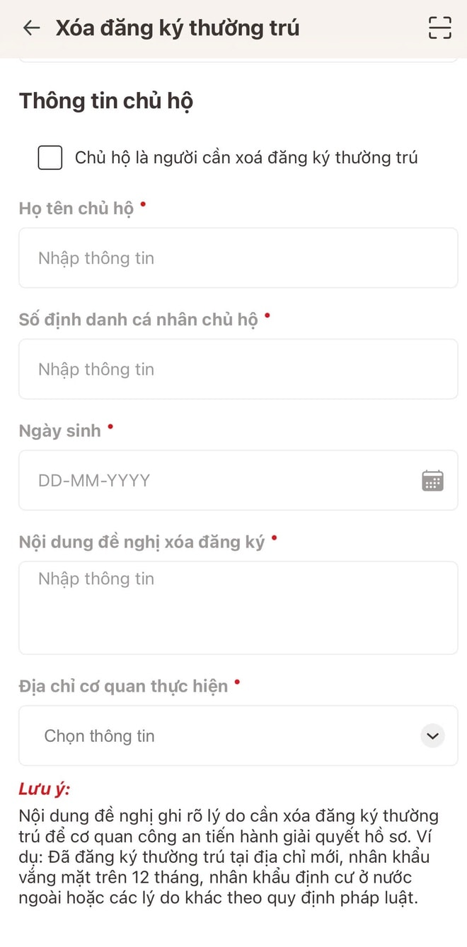 Người dân có thể xóa đăng ký thường trú trên VNeID như thế nào?- Ảnh 4. Người dân có thể xóa đăng ký thường trú trên VNeID như thế nào?- Ảnh 4.