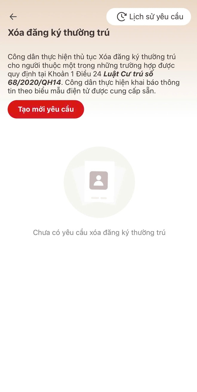 Người dân có thể xóa đăng ký thường trú trên VNeID như thế nào?- Ảnh 2. Người dân có thể xóa đăng ký thường trú trên VNeID như thế nào?- Ảnh 2.
