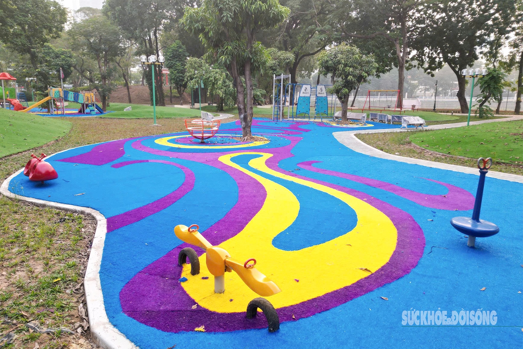 Công viên Nghĩa Đô 'lên dây đàn' giữa lòng Hà Nội- Ảnh 3.