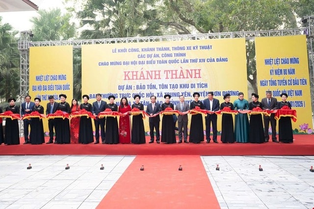 Chủ tịch Quốc hội và các Phó Chủ tịch dự Lễ khởi công, khánh thành các dự án, công trình quan trọng- Ảnh 2.