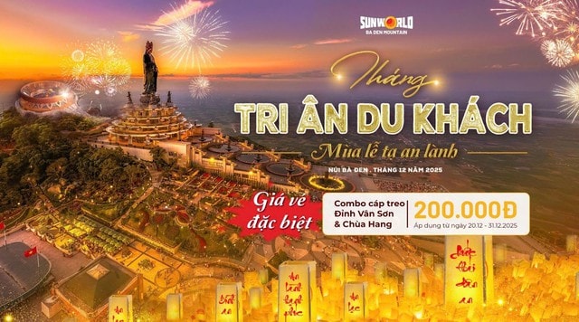 Vé cáp treo lên núi Bà Đen chỉ 200.000 đồng trong tháng cuối năm- Ảnh 1.