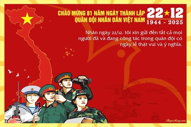 Những mẫu thiệp chúc mừng ngày Quân đội Nhân dân Việt Nam 22/12 đẹp nhất- Ảnh 3.