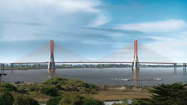 Hiện trạng cầu hơn 11.800 tỷ đồng, kết nối Hà Nội với Hưng Yên sau 4 tháng thi công- Ảnh 8.