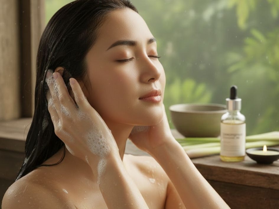 'Bật mí' 2 cách sử dụng tinh dầu sả kích thích mọc tóc- Ảnh 2.