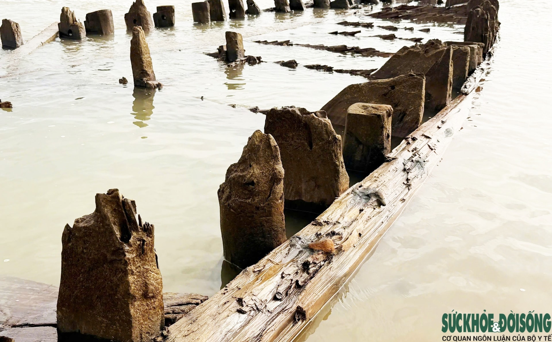 Cận cảnh tàu cổ hàng trăm năm tuổi nhiều lần xuất lộ rồi lại bồi lấp- Ảnh 3.